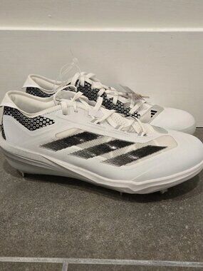 Adidas Men's Adizero Impact TPU White & Black Baseball Cleats NEW IH4730 Sz 15